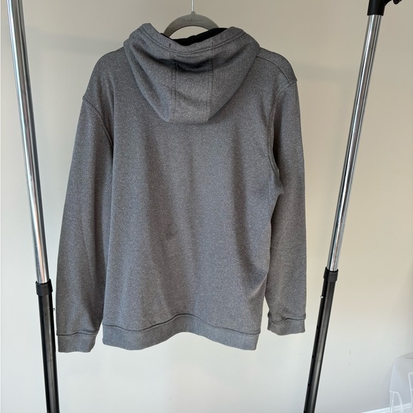 Under Armour Charcoal Hoodie with Red Accents size XL - Picture 2 of 4